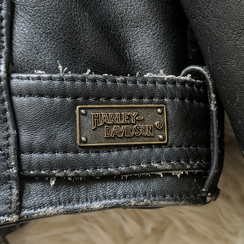 🖤AUTHENTIC 🖤 HARLEY-DAVIDSON 🖤 Leather Biker Jacket EUC - Picture 5 of 13
